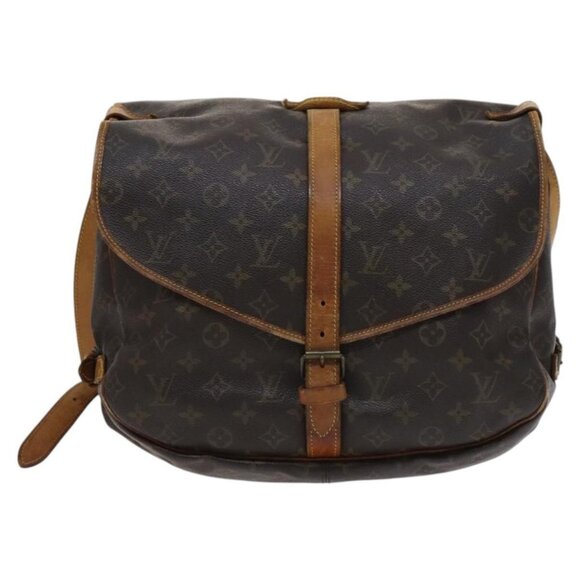 LOUIS VUITTON Monogram Saumur 35 Shoulder Bag LV Auth - Picture 3 of 16
